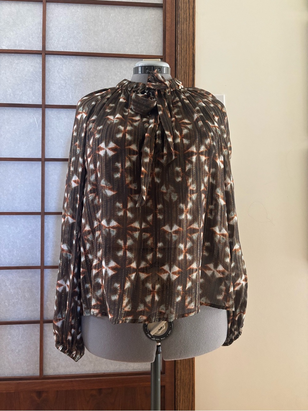 EUC Ulla Johnson Silk and Lurex Luna Blouse US 8